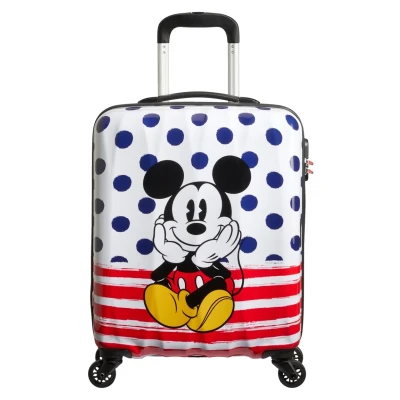 Immagine di American Tourister Disney Legends Alfatwist Trolley, Taglia: Small, Mickey blue dots