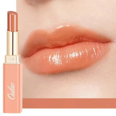 Immagine di Oulac 2 in 1 Rossetto e Balsamo Labbra Pesca,Labbra Succoso Lucido, Effetto Idratante Nutriente, Cura delle Labbra, Fornisce Morbidezza alle Secche Screpolate, Vegan (05) Señorita