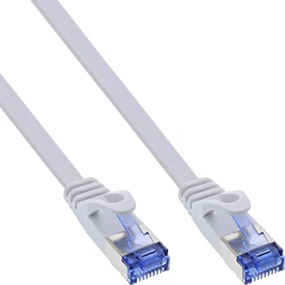 Immagine di InLine 71814W Cavo patch piatto, U/FTP, Cat.6A, 1,5 m, colore: Bianco