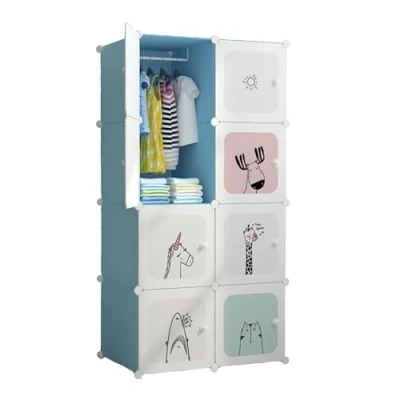 Immagine di MAGIC SELECT Armadio Modulare per Bambini, Scaffalatura Modulare, Organizer Scaffale la Casa, 8 Moduli, 140x105 cm