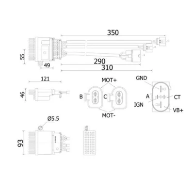 Immagine di MAHLE ABR 78 000S A/C Regolatore per ventola e resistenza