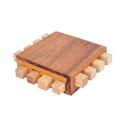 Immagine di Logica Giochi art. Processore Rompicapo ad Incastro in Legno Difficoltà 3/6 Difficile Per Menti Alte Prestazioni Serie Leonardo da Vinci