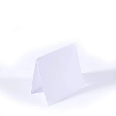 Immagine di Biglietti Florence per Progetti Creativi Bianco Robusti 200 gsm Piegati 11 x 9 cm Papercraft Ideali come d&#039;auguri, Inviti Scatola di Stoccaggio Inclusa