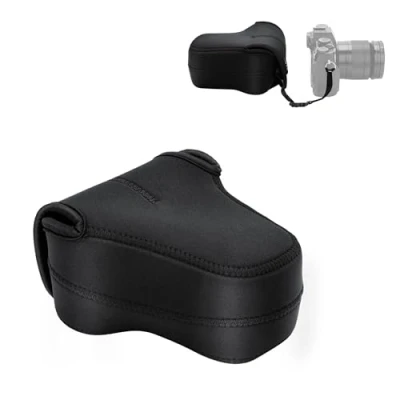Immagine di Custodia per fotocamera mirrorless JJC Fuji Fujifilm X T20 T10 A1 A2 A3 M1 E3 Canon EOS M5 Olympus E M10II M5II PL8, Lente 18 55 mm(Black)