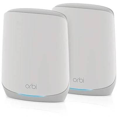 Immagine di NETGEAR Orbi Mesh WiFi 6 RBK762S Triband AX5400, Router con 1 satellite, copertura fino a 350 m2 e 75 dispositivi, velocità 5.4 Gbps