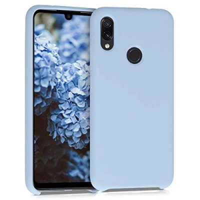 Immagine di kwmobile Cover per Xiaomi Redmi Note 7 / Pro Custodia Back Case Smartphone in Silicone TPU Protezione Gommata blu chiaro matt