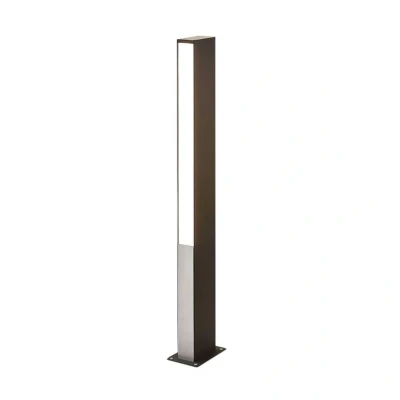 Immagine di Lucande lampada LED da esterni &#039;Aegisa&#039; (Moderno) colore Nero, in Alluminio, lampadina inclusa lampioncino, paletto luminoso, viale, lampione