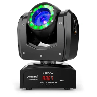 Immagine di Audibax Oregon 120 Testa Mobile per Discoteca con 1 Fascio di LED Osram + Wash Configurazione Indipendente Genera Mix RGBW Potenza del 60W 10W