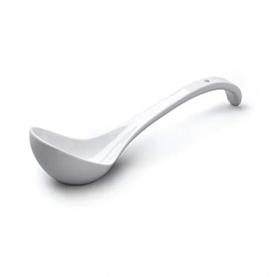 Immagine di WM Bartleet &amp; Sons 1750 T366 Mestolo per salsa e zuppa, in porcellana, 27 cm, colore: Bianco