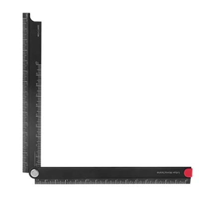 Immagine di Ocobudbxw Righello Pieghevole in Lega di Alluminio 15cm 30cm Regola Semplice per cancelleria Metallo a 90