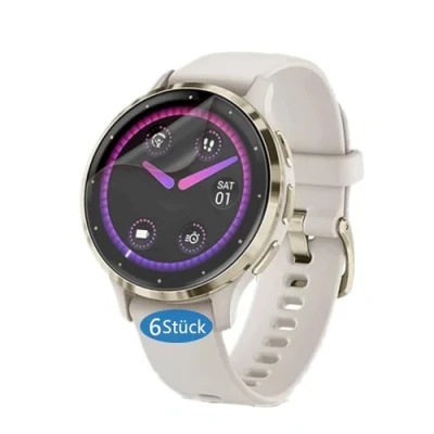 Immagine di Frgnie pellicola protettiva compatibile per Garmin Venu 3 41 mm smartwatch 1,1 pollici (6 pezzi) flessibile in TPU, Protezione Orologio