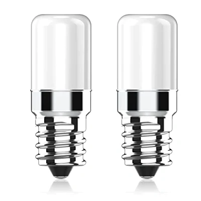 Immagine di Eco.Luma Lampadina LED Frigorifero E14, 2 W equivalente a 20 alogena, bianco freddo 6000 K, 170 lm, attacco vite piccolo E14 lampada per Frigo, di sale, macchina da cucire, confezione