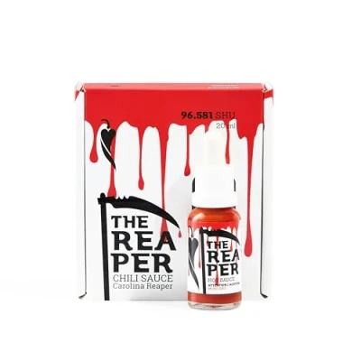 Immagine di I LOVE SPICY The Reaper Salsa Peperoncino Piccante 20 ml, Misurato in Laboratorio 96.581 SHU, 85% Carolina Reaper, Piccantezza 7/5 Stile Louisiana