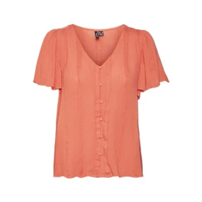 Immagine di VERO MODA Vmkanva SS Top Wvn Ga, Cayenne, M Donna