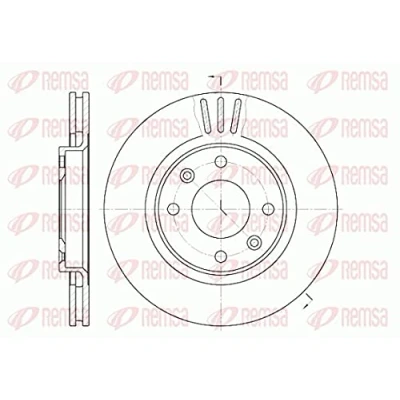 Immagine di REMSA 6603.10 Disco freno Assale anteriore 266, 266 22 4 ventilato PEUGEOT: 208 I Hatchback, 207 206 CITROËN: C3 II, Picasso