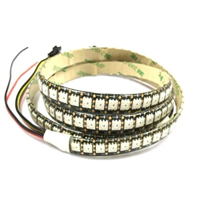 Immagine di 1M 144 LED/M 5050 SMD RGB LED striscia APA102C impermeabile IP65 DC5V (PCB nero)