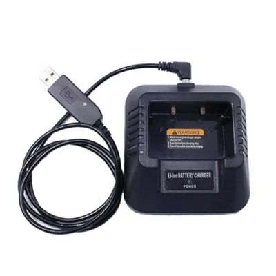 Immagine di Caricabatteria USB per Baofeng UV 5R 5RE DM Walkie Talkie Prosciutto Radio Portatile bidirezionale