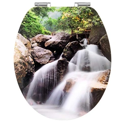 Immagine di Cornat KSDSC323 WC Sedile Acrilico Cascata, Multicolore