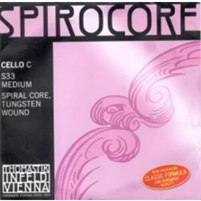 Immagine di CUERDA VIOLONCELLO Thomastik (Spirocore S 33) (Wolframio) 4ª Medium Cello 4/4 (Do) C (Una Unidad)