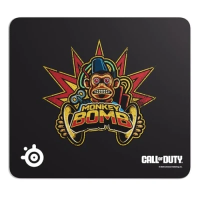 Immagine di SteelSeries QcK L Tappetino per mouse da gioco Call of Duty® Monkey Bomb Edition Edizione limitata Articolo in game gratuito Base gomma antiscivolo Ottimizzato i sensori