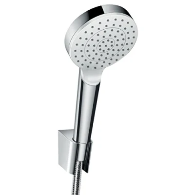 Immagine di hansgrohe Crometta Set supporto doccia 1 getto EcoSmart 9 l/min con flessibile 160 cm, bianco/cromo, 26569400