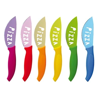 Immagine di Excelsa Passione Color Set 6 Coltelli Pizza, Acciaio Inossidabile, Multicolore