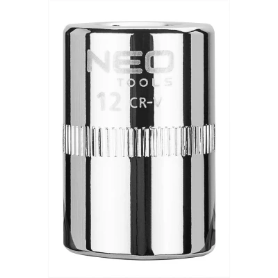 Immagine di NEO TOOLS 08 230 Serie di bussole 1/4 3124 12 mm Acciaio al cromo vanadio SuperLock