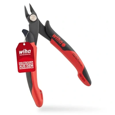 Immagine di Wiha Alicates de corte diagonal Electronic con cabeza puntiaguda ancha sin chaflán 130 mm, 5 1/2&quot; (27391)