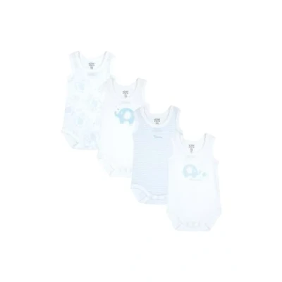 Immagine di Chicco, Body Neonato e Neonata, Set di 3 Senza Maniche, in 100% Cotone, con Comoda Apertura, Abbigliamento 0 Mesi, Idee Regalo Nascita, Azzurro, 18 Mesi