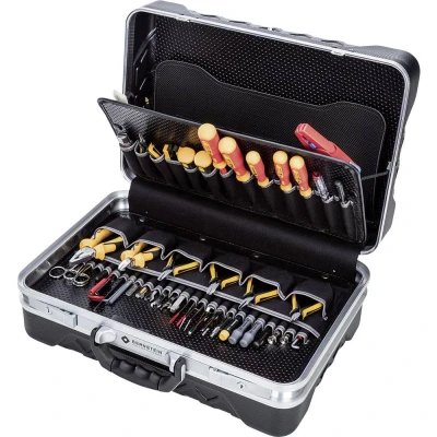 Immagine di Bernstein Tools for Electronics 6400 Elettricisti Valigetta porta utensili con contenuto 82 parti