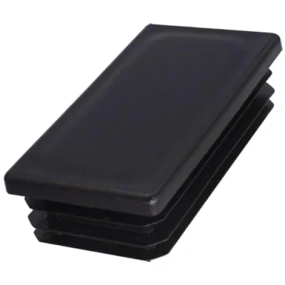 Immagine di SKIR&#039;CO tappi rettangolari in plastica, 40 x 80 mm, opachi, inserti per tubi rettangolari, pali recinzioni, colore nero RAL 9005, 28 pezzi