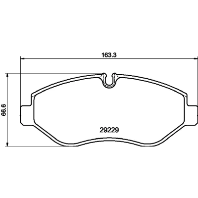 Immagine di HELLA 8DB 355 005 511 Kit pastiglie freno Predisposto per contatto segnalazione usura con bulloni pinza accessori IVECO: DAILY 4
