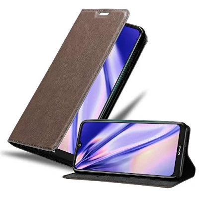 Immagine di Cadorabo Custodia Libro per Nokia 7.2 in BRUNO CAFÉ con Vani di Carte, Funzione Stand e Chiusura Magnetica Portafoglio Cover Case Wallet Book Etui Protezione