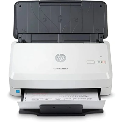 Immagine di HP ScanJet Pro 3000 s4 6FW07A, Scansione fronte e retro in un solo passaggio, 40 ppm 80 ipm, Professionale per Documenti Immagini, Compatto, piccolo sottile, Scan, Bianco