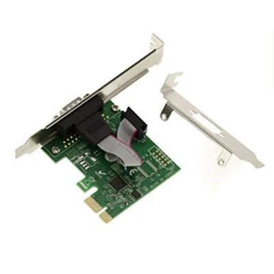 Immagine di KALEA INFORMATIQUE Scheda controller PCI Express PCIe Seriale RS232 a 1 porta con chipset ASIX AX99100. Opzioni di montaggio basso e alto profilo