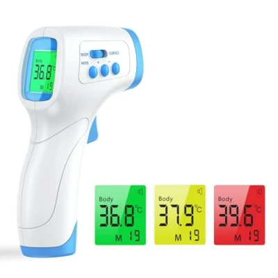 Immagine di Wawech Termometro febbre infrarossi Termoscanner professionale per Misuratore temperatura corporea laser digitale Memorizza 99 letture adulti neonati bambini