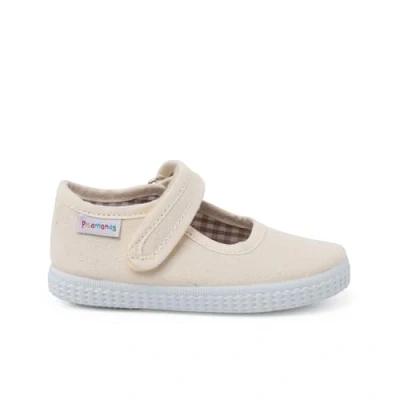 Immagine di Pisamonas Merceditas TIRA Adherente TIPO Scarpe primi passi per bambini, Taglia: 32, Crudo Tessuto / sintetico