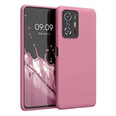 Immagine di kwmobile Custodia Compatibile con Xiaomi 11T / Pro Cover Back Case per Smartphone in Silicone TPU Protezione Gommata rosa scuro