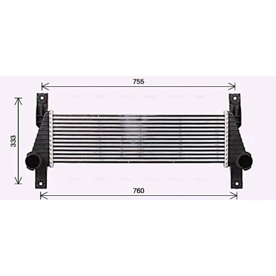 Immagine di PRASCO FD4655 Intercooler FORD: Ranger Mk3