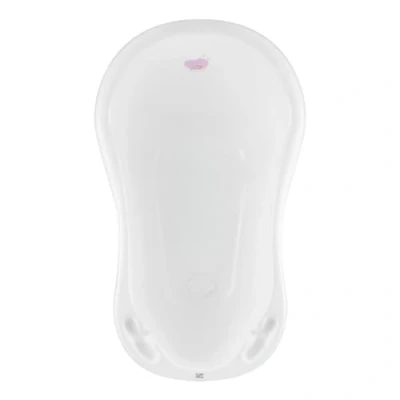 Immagine di Hylat Baby La vasca da bagno per bambini Certificato TÜV Rheinland stabile e confortevole, perfetta bagni sicuri nei primi 12 mesi Collezione Lite Colore: Bianco, Motivo: Hug Me