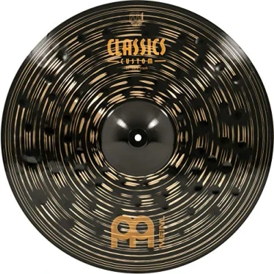 Immagine di Meinl Cymbals Classics Custom Dark Piatto Crash 21 pollici (53,34cm) per Batteria Bronzo B12, Finitura Scura, Prodotto in Germania (CC21DAC)