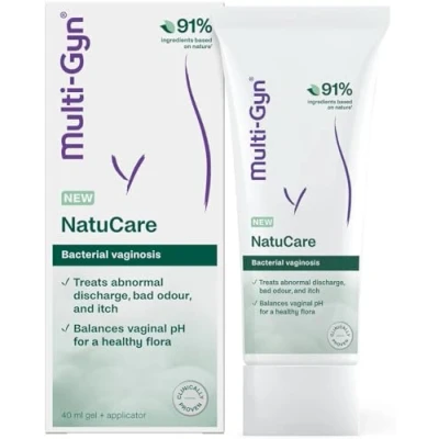 Immagine di Multi Gyn NatuCare per vaginosi batterica infezioni batteriche nella zona intima allevia l&#039;odore, lo scarico, gel intimo con acido lattico ripristinare la flora 40 ml + applicatore