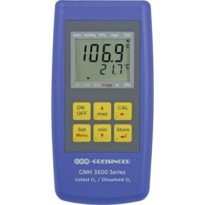 Immagine di Greisinger GMH 3611 GL Misuratore di ossigeno a pressione, concentrazione O2, corda O2