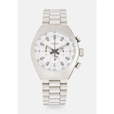 Immagine di Timex Legacy Tonneau Chronograph Cronografo silvercoloured, Uomo, Taglia: One Size, Silver coloured