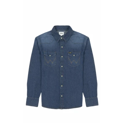 Immagine di Wrangler 27MW Camicia, Uomo, Taglia: XXL, Blau