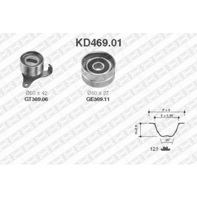 Immagine di SNR KD469.01 Kit cinghia di distribuzione 123