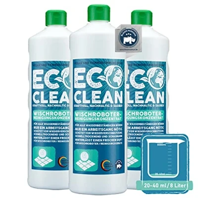 Immagine di Eco Clean® Detergente robot lavapavimenti 3x1 litro concentrato altamente efficace per pulire con professionale pavimenti
