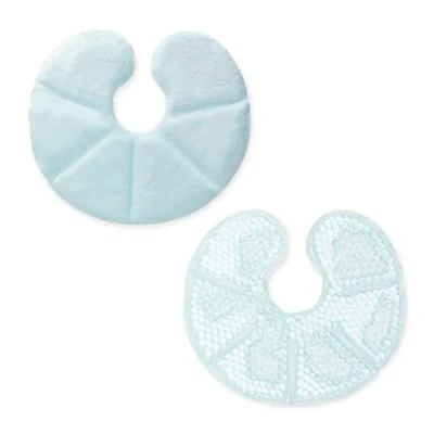 Immagine di Navaris Set 2x Cuscinetto Caldo/Freddo Sacchetto Impacco Hot &amp; Cold per Allattamento Seno Materno Supporto Tiralatte Foderine Poliestere Blu