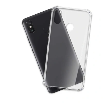 Immagine di mtb more energy® Custodia Crystal Armor per Xiaomi Mi Max 3 (6.9&#039;&#039;) Hard PC Back &amp; Soft Silikon Bumper Angoli rinforzati Trasparente TPU Case Cover