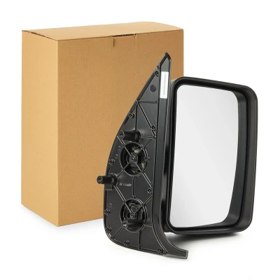 Immagine di Specchietto retrovisore esterno Tyc 305 0025 Dx nero convesso, Braccio specchio corto, per a regolazione manuale